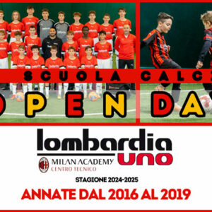 Lombardia Uno | Affitto Campi da Beach Volley, Beach Tennis, Foot Volley a Milano | immagine Open Day Calcio Milan Academy settembre 2024