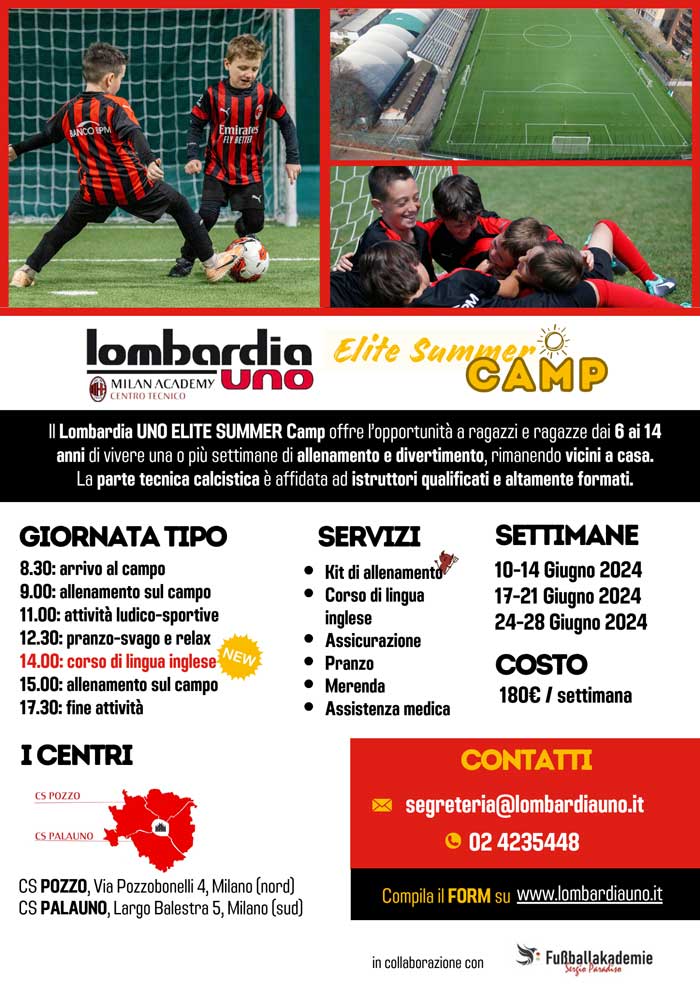 Lombardia Uno | Affitto Campi da Beach Volley, Beach Tennis, Foot Volley a Milano | immagine calcio summer camp 2024